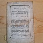 Augustinus Franciscus Verhagen St.Michielsgestel 1872, Ophalen of Verzenden, Bidprentje