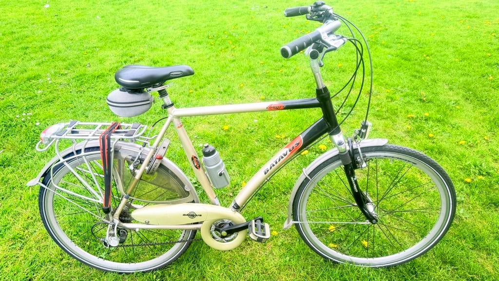 Nette goede herenfiets Batavus Europe toerfiets 61cm, Ophalen, Gebruikt, Velgrem, Versnellingen