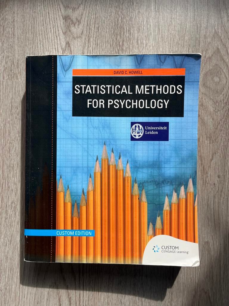 Statistical Methods for Psychology - Universiteit Leiden, Boeken, Studieboeken en Cursussen, Ophalen of Verzenden, Alpha, Gelezen