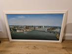 Groot schilderij skyline van Rotterdam 166x97x4 cm F vd Burg, Ophalen