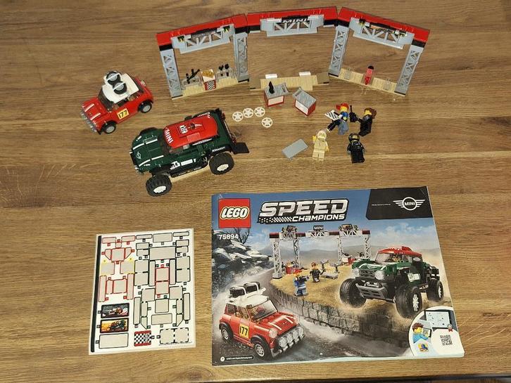 Lego 75894 Speed Champions Mini Cooper, Kinderen en Baby's, Speelgoed | Duplo en Lego, Gebruikt, Lego, Complete set, Ophalen of Verzenden