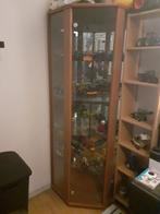 Hoek vitrinekast met spiegelachterwand, Ophalen, 50 tot 75 cm, 50 tot 100 cm, 150 tot 200 cm