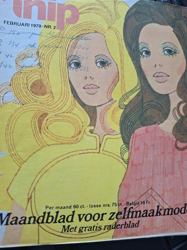 Knipmode zelfmaakmode Vintage februari nr. 2 / 1970, Verzenden, Gebruikt, Vrouw, Knipmode