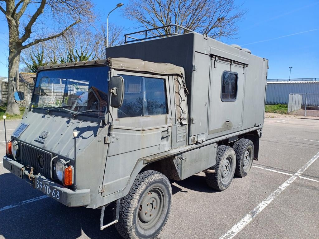 Pinzgauer 712 6x6 camper 1973, Overige merken, Chemisch toilet, Buscamper of Camperbus, Tot en met 2