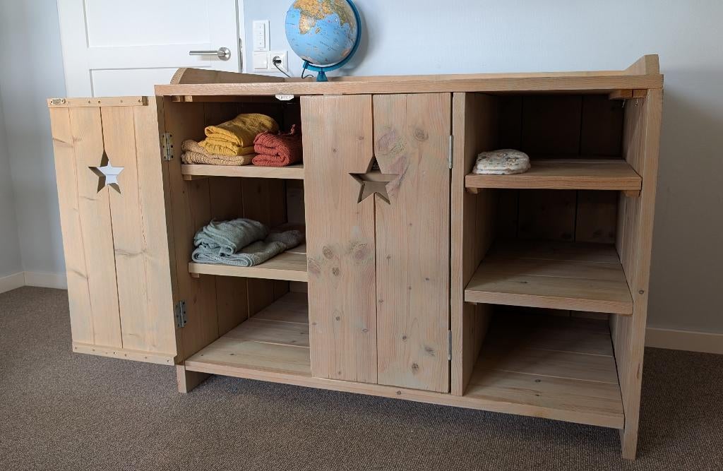 Commode / steigerhout / 129x78x98, Ophalen, Gebruikt, 70 cm of meer, 100 cm of meer