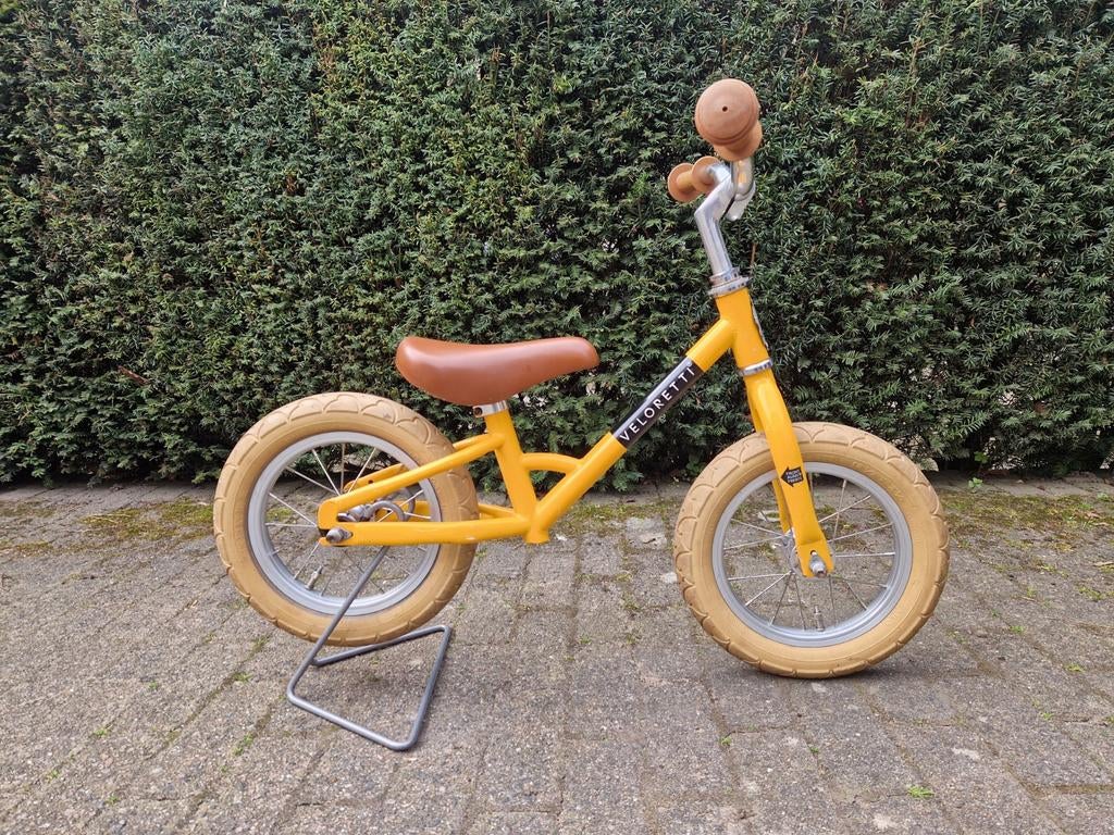 Mooie Veloretti Mini loopfiets Bananarama geel, geen roest, Ophalen, Zo goed als nieuw, Loopfiets