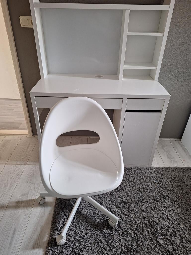 Ikea bureaustoel Loberget, Ophalen, Zo goed als nieuw, Wit, Bureaustoel
