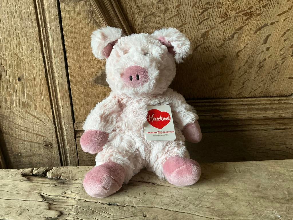 NIEUW Herkann Teddy knuffetje varken 20 cm, Kinderen en Baby's, Speelgoed | Knuffels en Pluche, Nieuw, Ophalen of Verzenden