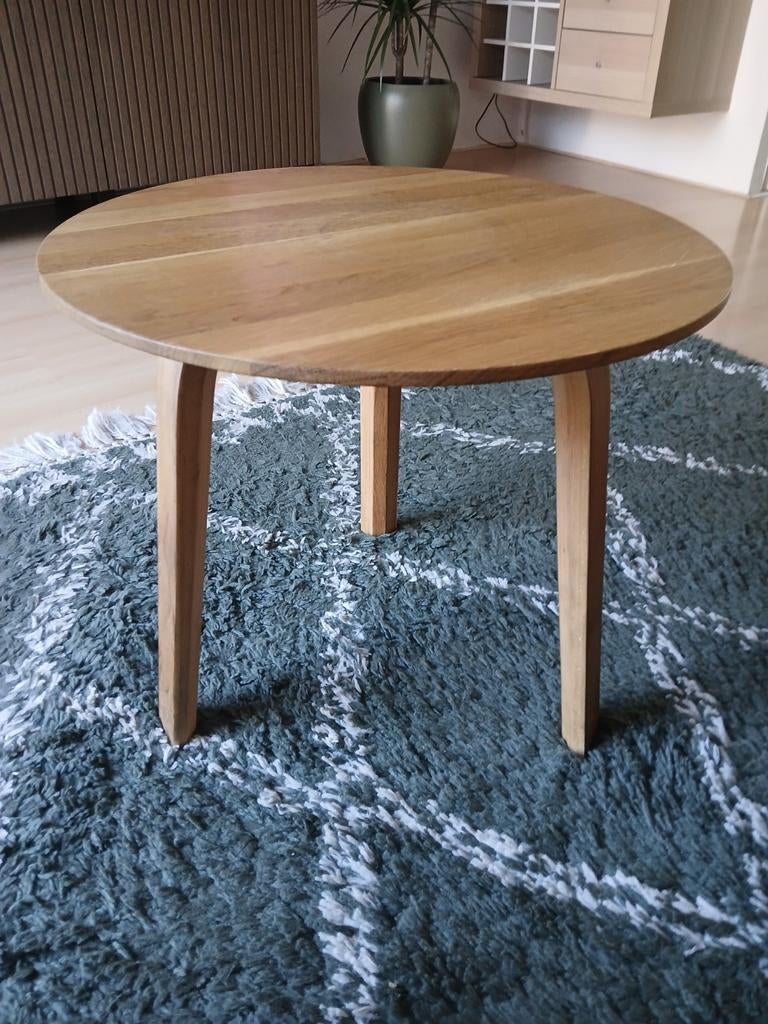Fritz hansen bijzettafel, Gebruikt, 50 tot 100 cm, Minder dan 50 cm, Eikenhout