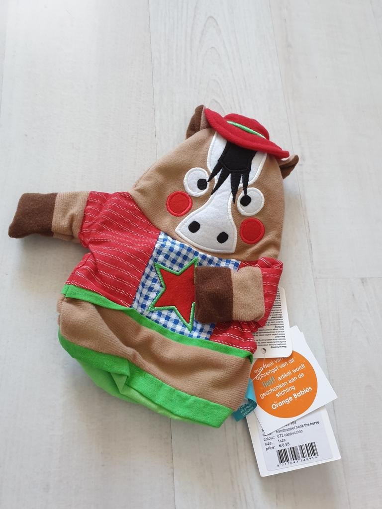 NIEUWE handpop Henk the horse LIEF LIFESTYLE, Ophalen of Verzenden, Nieuw