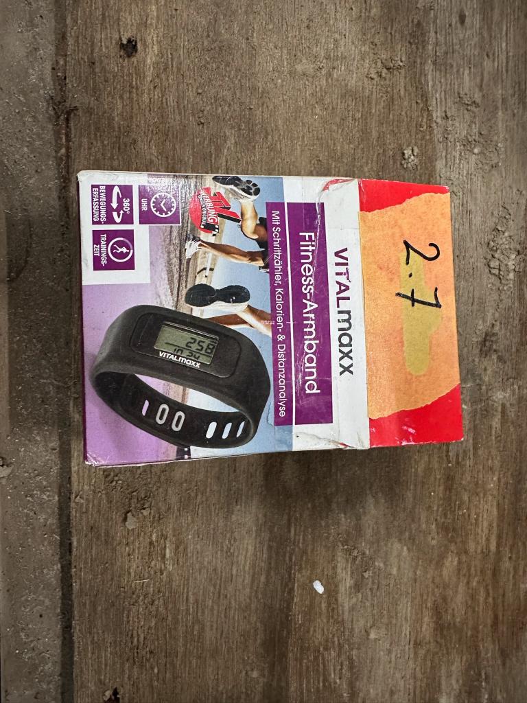 Fitness armband, Ophalen, Zwart, Zo goed als nieuw, Vitalmaxx