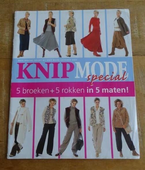 Knipmode bijlage 10/2003 5 broeken, 5 rokken maat 36 t/m 44, Hobby en Vrije tijd, Kledingpatronen, Zo goed als nieuw, Vrouw, Knipmode