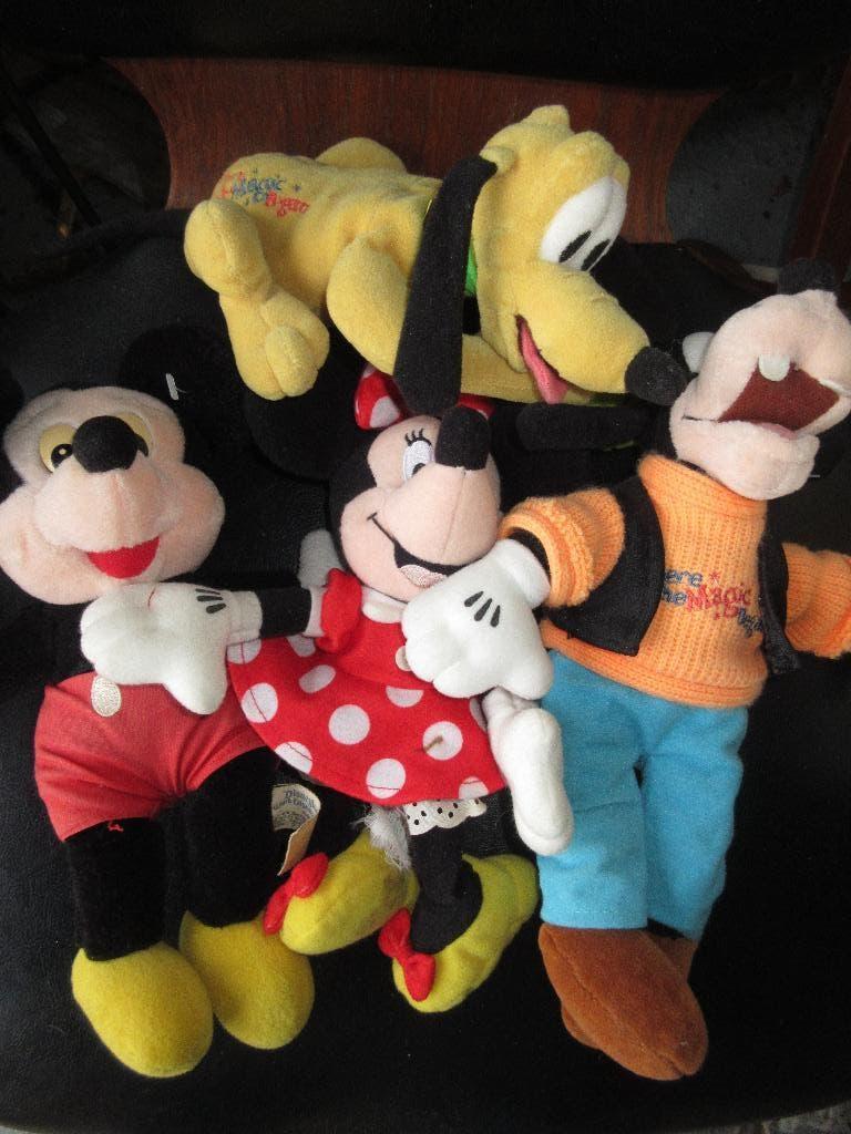 Pluche Disney figuren Minnie Mickey Goofy Pluto, Verzamelen, Ophalen of Verzenden, Overige figuren, Gebruikt, Knuffel