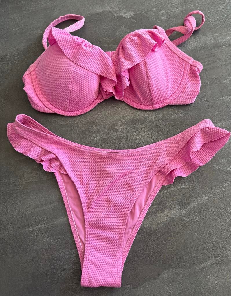 Leuke roze Hunkemöller bikini 75D, Ophalen of Verzenden, Gedragen, Roze, Bikini