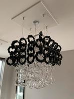 Italiaanse designlampen kroonluchters plexiglas twee stuks, Ophalen, Gebruikt, Glas, Italiaans design