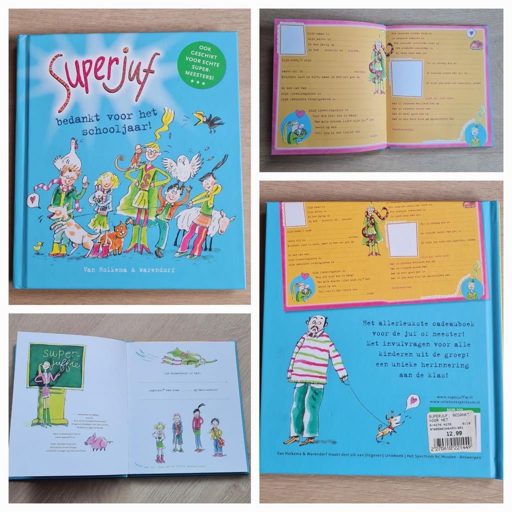 2 invulboekjes 'Superjuffie' voor de juf - Nieuw!, Ophalen of Verzenden, Nieuw