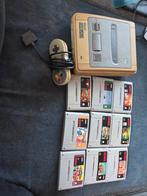 Super Nintendo SNES console met 9 spellen (kabels missen), 1 speler, Ophalen, Gebruikt, Vanaf 3 jaar