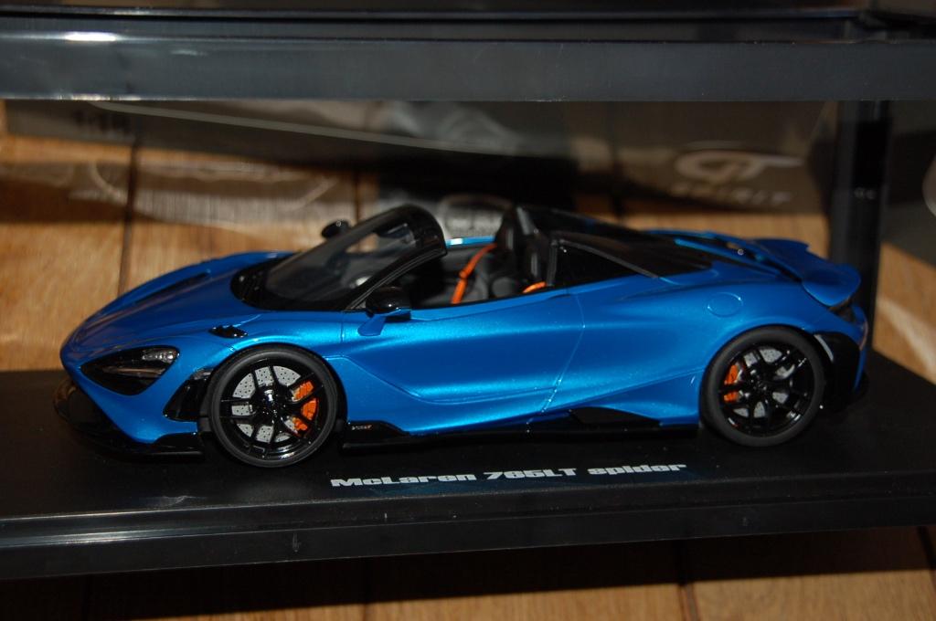 1:18 MCLAREN 675 LT SPIDER blue GT spirit GT886 WRH, Hobby en Vrije tijd, Modelauto's | 1:18, Verzenden, Zo goed als nieuw, Auto
