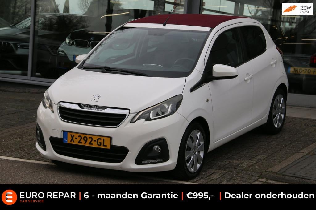 Peugeot 108 1.2 VTi Allure CABRIO CARPLAY, Auto's, Voorwielaandrijving, Euro 5, Gebruikt, 31 €/maand