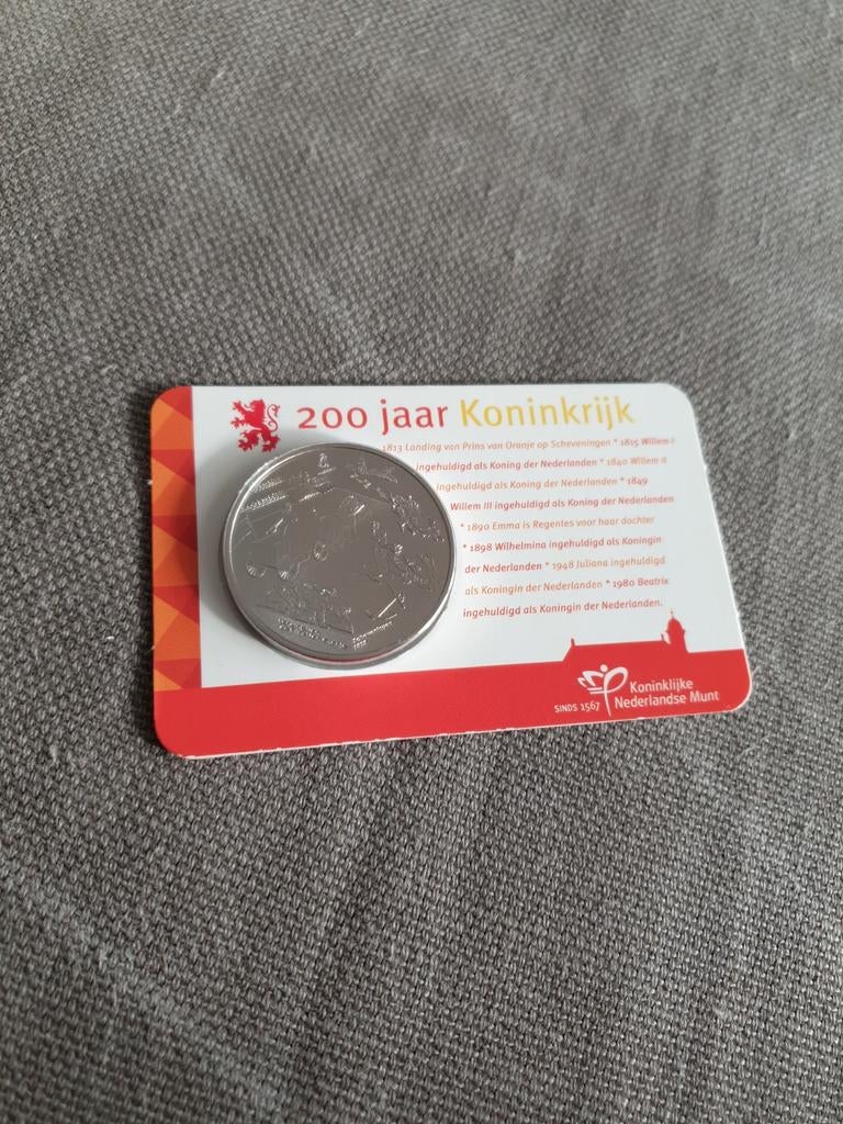 200 Jaar Koninkrijk Penning * 2013 - coincard - zgan, Ophalen of Verzenden