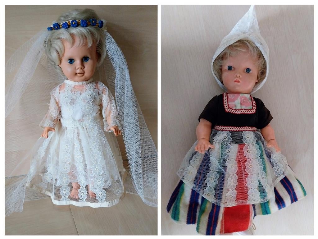 2 Wildebras poppen, Verzamelen, Poppen, Gebruikt, Pop, Ophalen of Verzenden