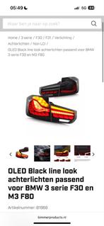 OLED Black Line Look Achterlichten BMW 3 Serie F30/M3 F80, Ophalen of Verzenden, Nieuw, BMW
