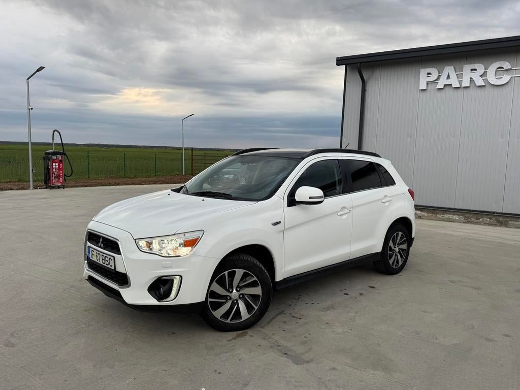 Mitsubishi Asx 2015 pano/4wd/clima/xenon/keyless/automat, Auto's, Automaat, 4 cilinders, 150 pk, Wit