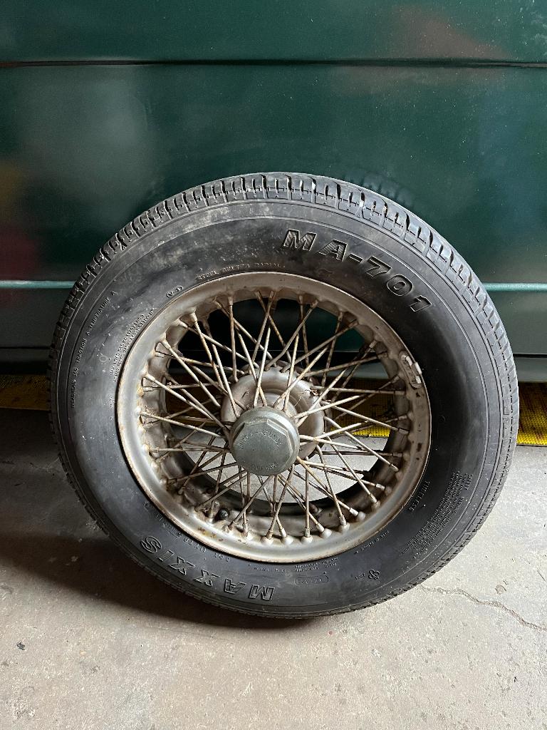 Spaakwielen + adapters Triumph TR 2-6, Stag, 2000, 2500, MGB, Ophalen, Gebruikt, MG