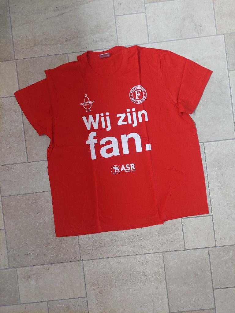 Feyenoord T-shirt bekerfinale 2010, Ophalen, Zo goed als nieuw, Feyenoord, Shirt