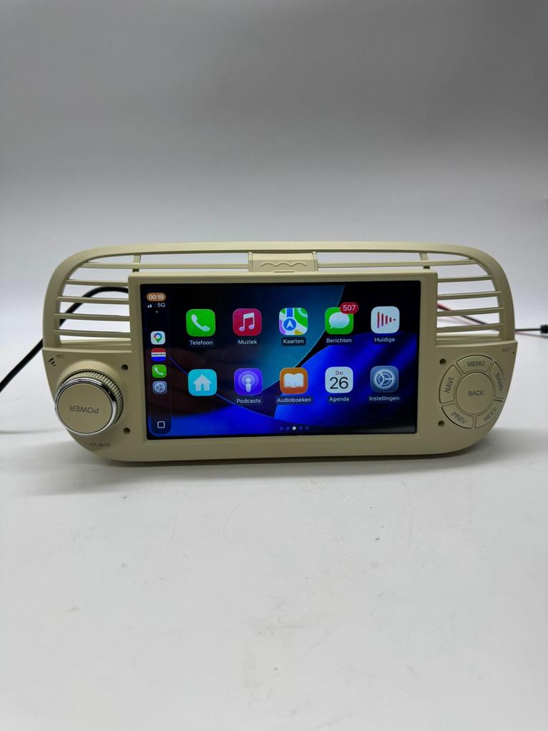 CarPlay Android Scherm voor Fiat 500 - Upgrade je rijervarin, Auto diversen, Autoradio's, Ophalen of Verzenden, Nieuw