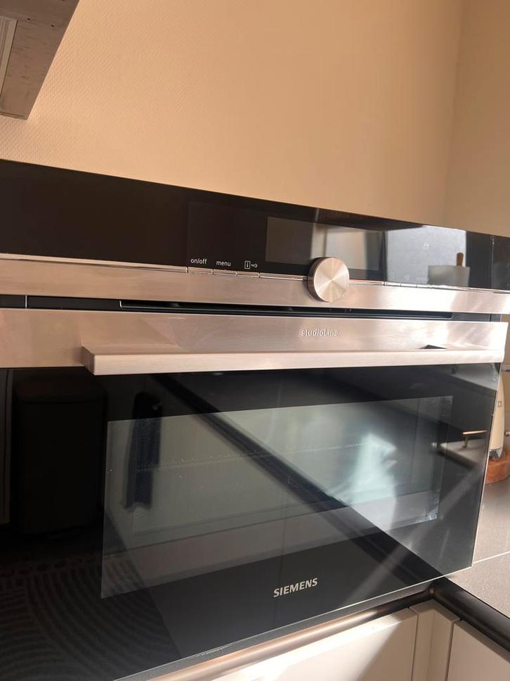 Siemens IQ700 Combimagnetron Met Stoom XL Display, Witgoed en Apparatuur, Magnetrons, Zo goed als nieuw, Inbouw, Combimagnetron