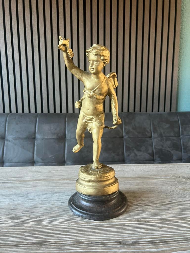 Antieke engel brons, Antiek en Kunst, Antiek | Overige Antiek, Ophalen of Verzenden