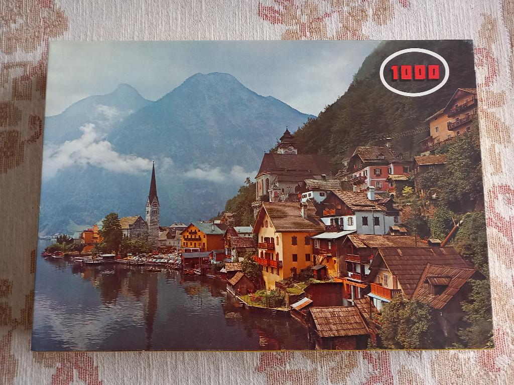 Legpuzzel Hallstadt (Oostenrijk), 1000 stukjes, Hobby en Vrije tijd, Denksport en Puzzels, Ophalen of Verzenden, 500 t/m 1500 stukjes