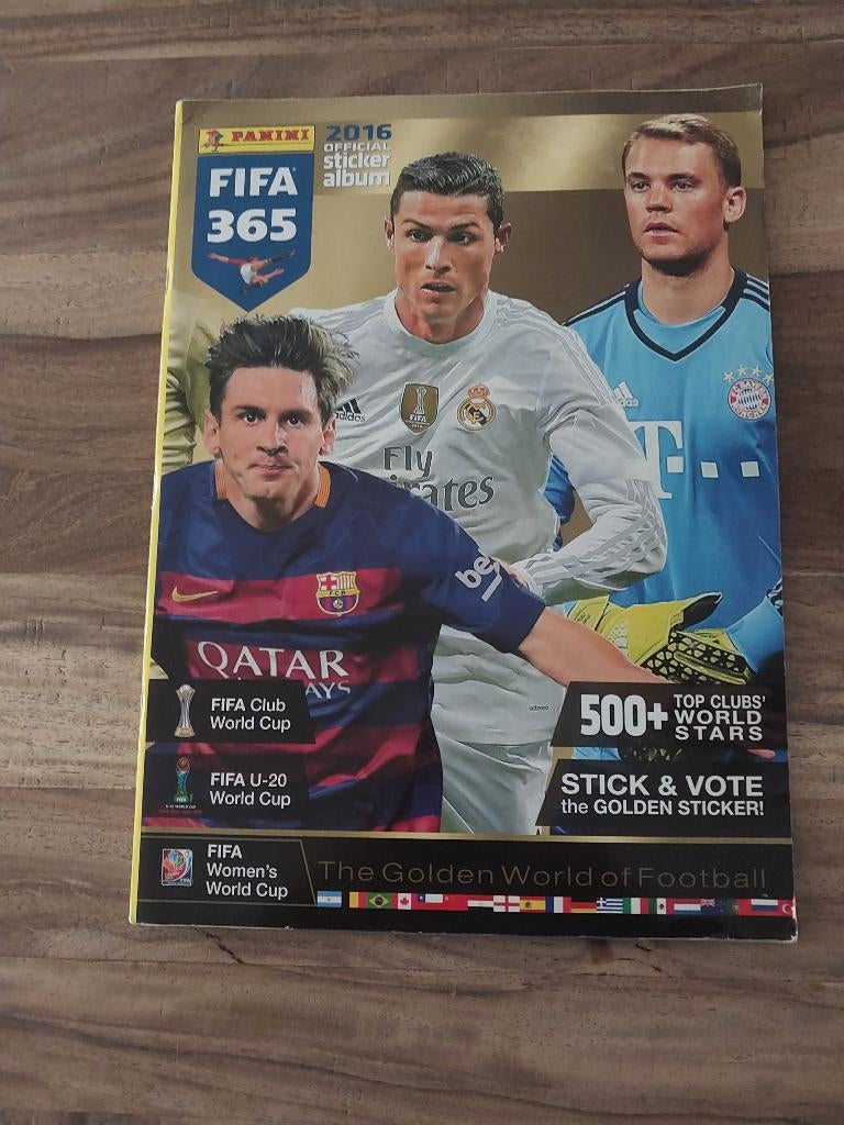 Panini Fifa 365 2016 sticker album compleet, Verzenden, Zo goed als nieuw, Buitenlandse clubs, Poster, Plaatje of Sticker