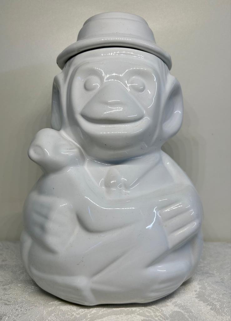 Witte pot met deksel., Antiek en Kunst, Antiek | Keramiek en Aardewerk, Ophalen of Verzenden