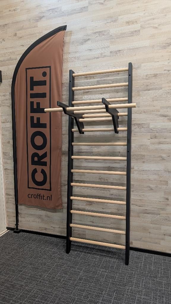 Zweedse Ladder / Houten Wandrek - Maatwerk (Massief Hout), Ophalen of Verzenden, Nieuw, Buik