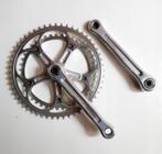 Vintage Shimano crankset shifter derailleur pedaal remgrepen, Crankstel of Pedalen, Gebruikt, Oldtimer, Ophalen of Verzenden