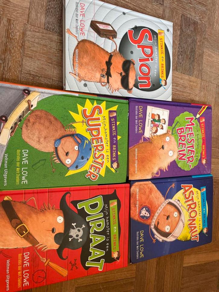 Mijn hamster is een... (5-delige serie) - Stinkie en Brinks, Boeken, Kinderboeken | Jeugd | onder 10 jaar, Zo goed als nieuw, Fictie algemeen