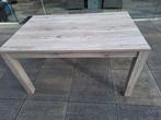 Stijlvolle eettafel met houtlook, 140x90 cm, Huis en Inrichting, Tafels | Eettafels, Ophalen, Gebruikt, 100 tot 150 cm, Modern, Scandinavisch