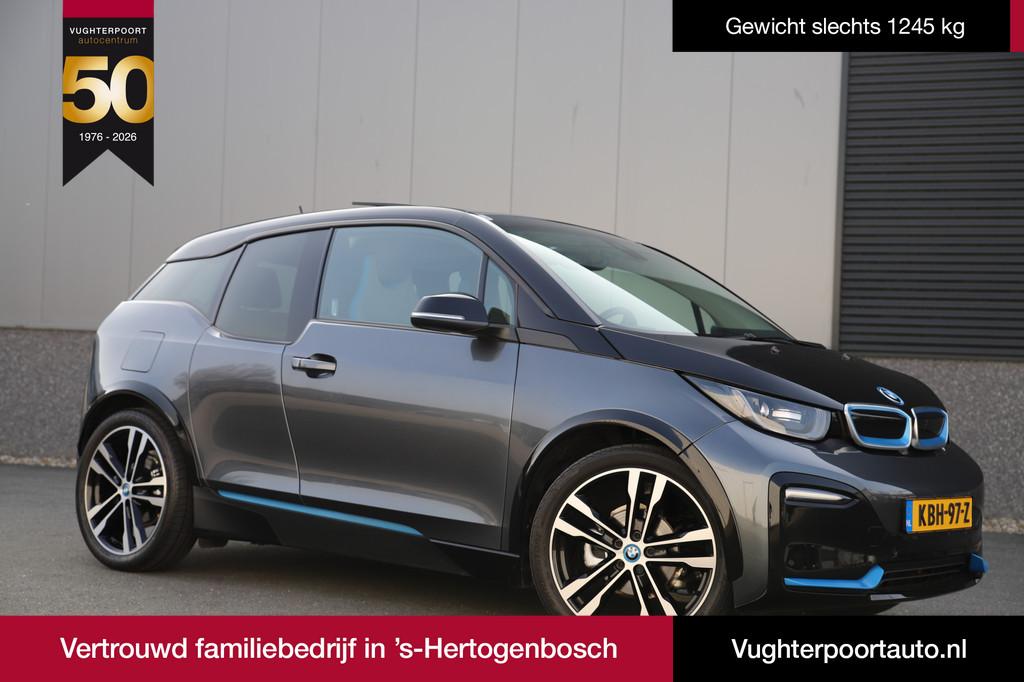 BMW i3 Executive 120Ah 42 kWh/Schuifdak/H-Kardon/Adaptive/Ca, Auto's, BMW, Automaat, Gebruikt, 4 stoelen, Grijs