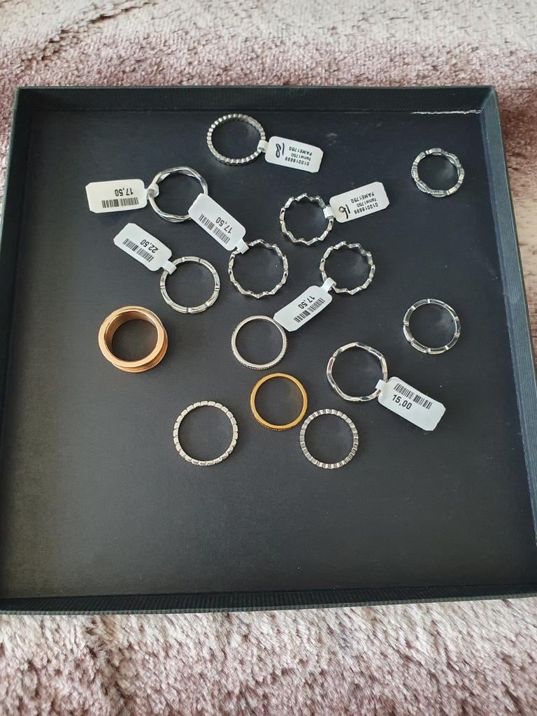 14x nieuwe IXXXI ringen, IJzer of Staal, Nieuw, Ophalen of Verzenden, Dame