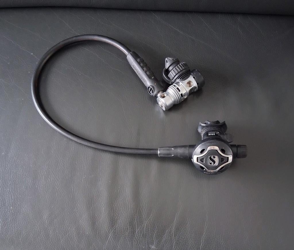 Te koop:  Scubapro MK25 din 300bar/ S600 ademautomaat, Watersport en Boten, Duiken, Ophalen of Verzenden, Gebruikt