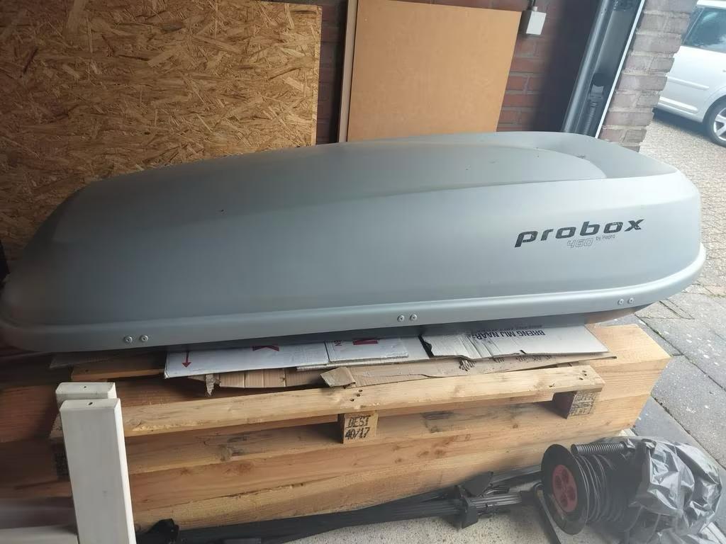 HAPRO PROBOX 460 GROTE DAKKOFFER - netjes & ruim 390 liter, Auto diversen, Dakkoffers, Ophalen, Zo goed als nieuw