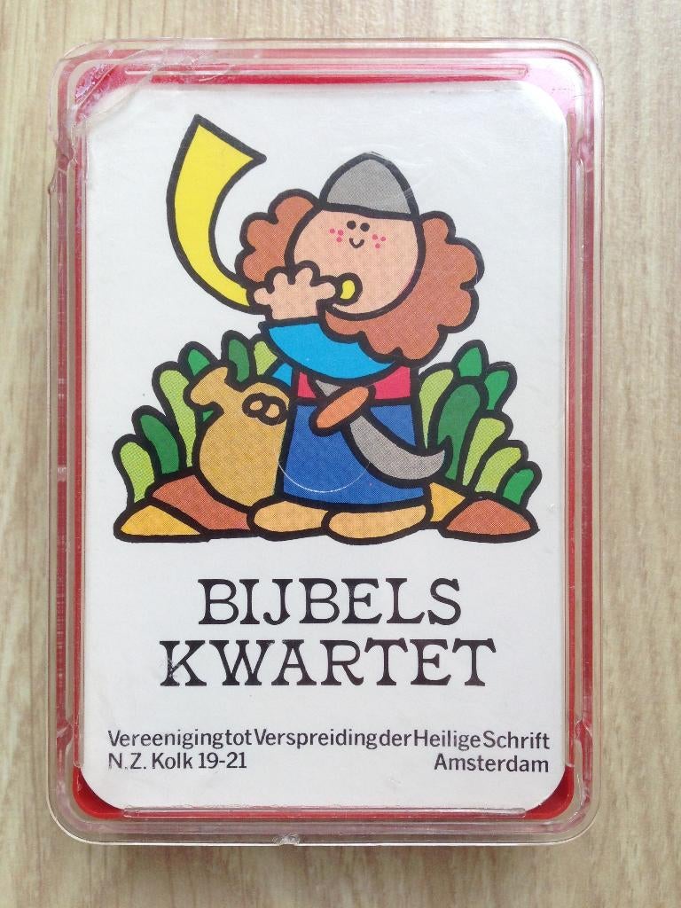 ❤️Vintage BIJBELS KWARTET uit de jaren 70., Verzamelen, Speelkaarten, Jokers en Kwartetten, Ophalen of Verzenden, Zo goed als nieuw