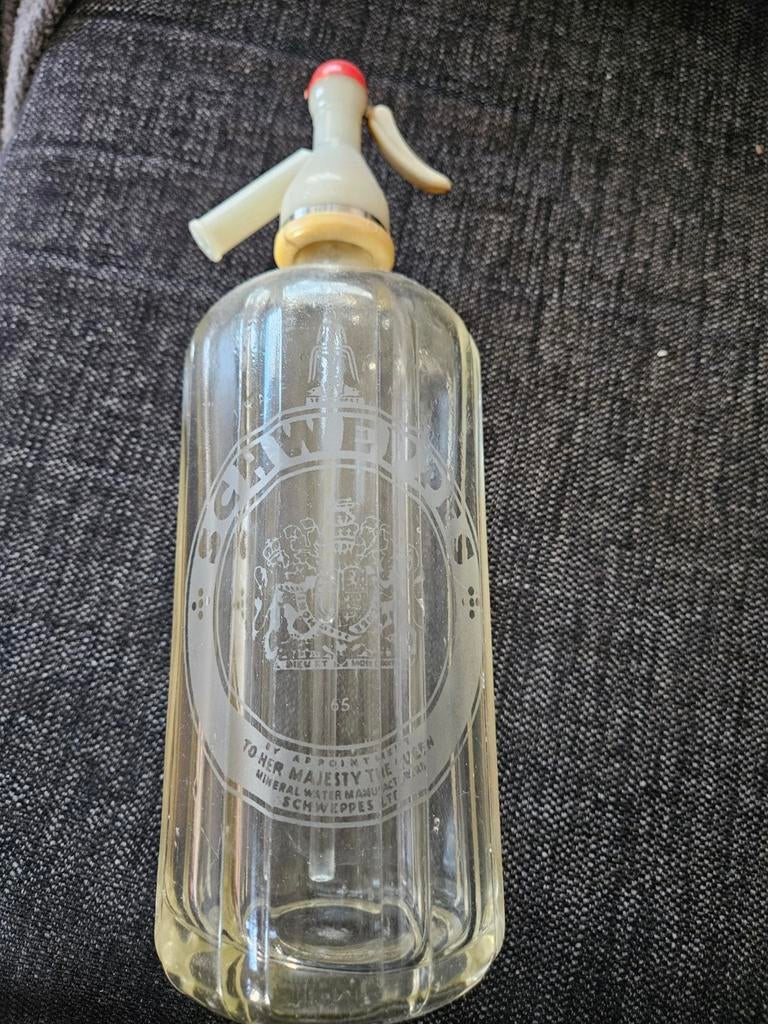 Spuitwaterfles van Schweppes, Antiek en Kunst, Ophalen of Verzenden