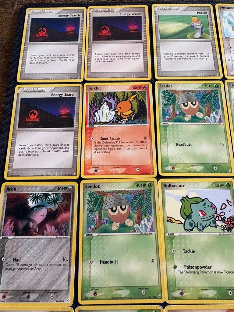 EX Crystal Guardians kaarten non holos 30 stuks, Ophalen of Verzenden, Gebruikt, Meerdere kaarten