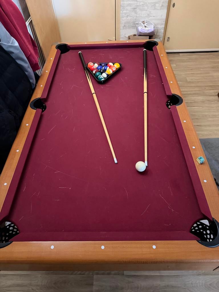 Pool tafel 6ft, Sport en Fitness, Biljarten en Poolen, Ophalen, Gebruikt, Pooltafel