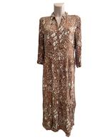 Pom Amsterdam jurk L, Maat 38/40 (M), Bruin, Ophalen of Verzenden, Zo goed als nieuw