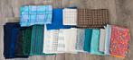 Diverse stoffen: patchwork, kleding en knopen, Hobby en Vrije tijd, Stoffen en Lappen, Overige materialen, Gebruikt, Overige kleuren