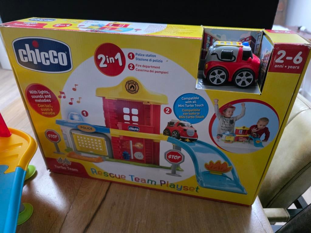 Chicco Rescue Team Playset - Zo goed als nieuw, compleet, Ophalen, Zo goed als nieuw, Jongen of Meisje